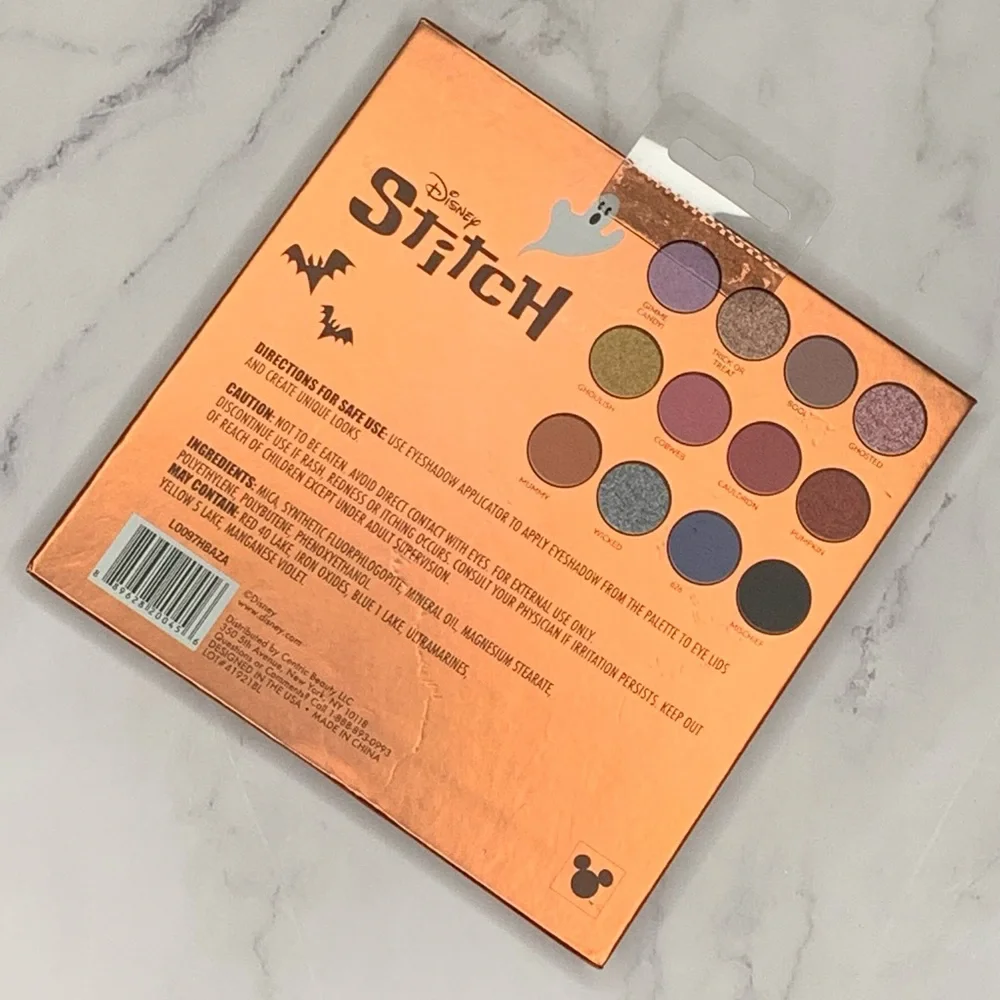 Disney Stitch 12 Color Eyeshadow Palette Halloween Themed- NWT